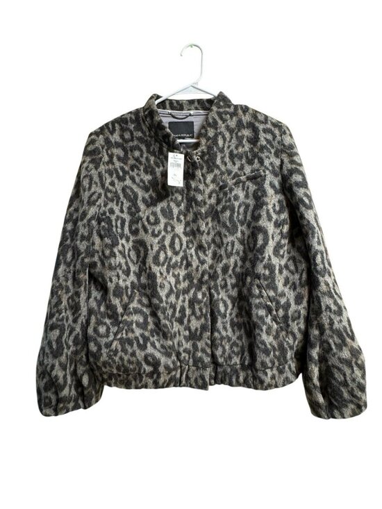 Banana Republic Jackets & Blazers - Banana Republic wool blend leopard print jacket in size XL. NWT